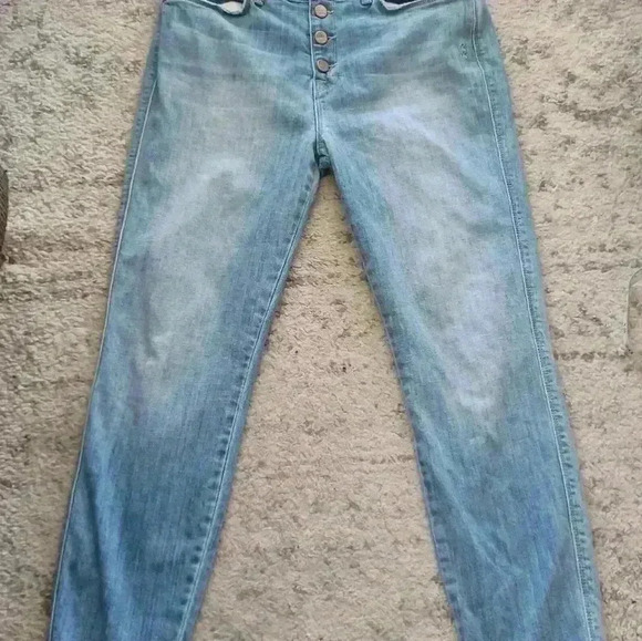 Genetic Denim Womens Button Fly Light Wash Relaxed Fit Jean 30 - Picture 2 of 12